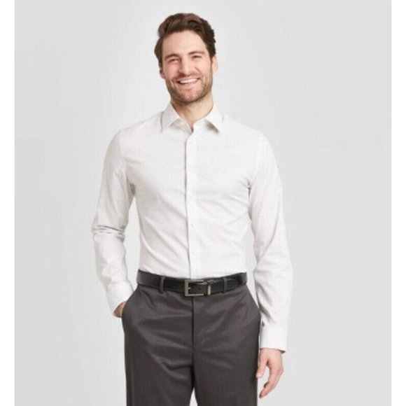 Goodfellow & Co Mens Slim Long Sleeve Button Up Shirt Small - Picture 1 of 6